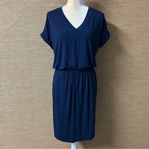 Banana Republic Dress Womens Medium Navy Blue